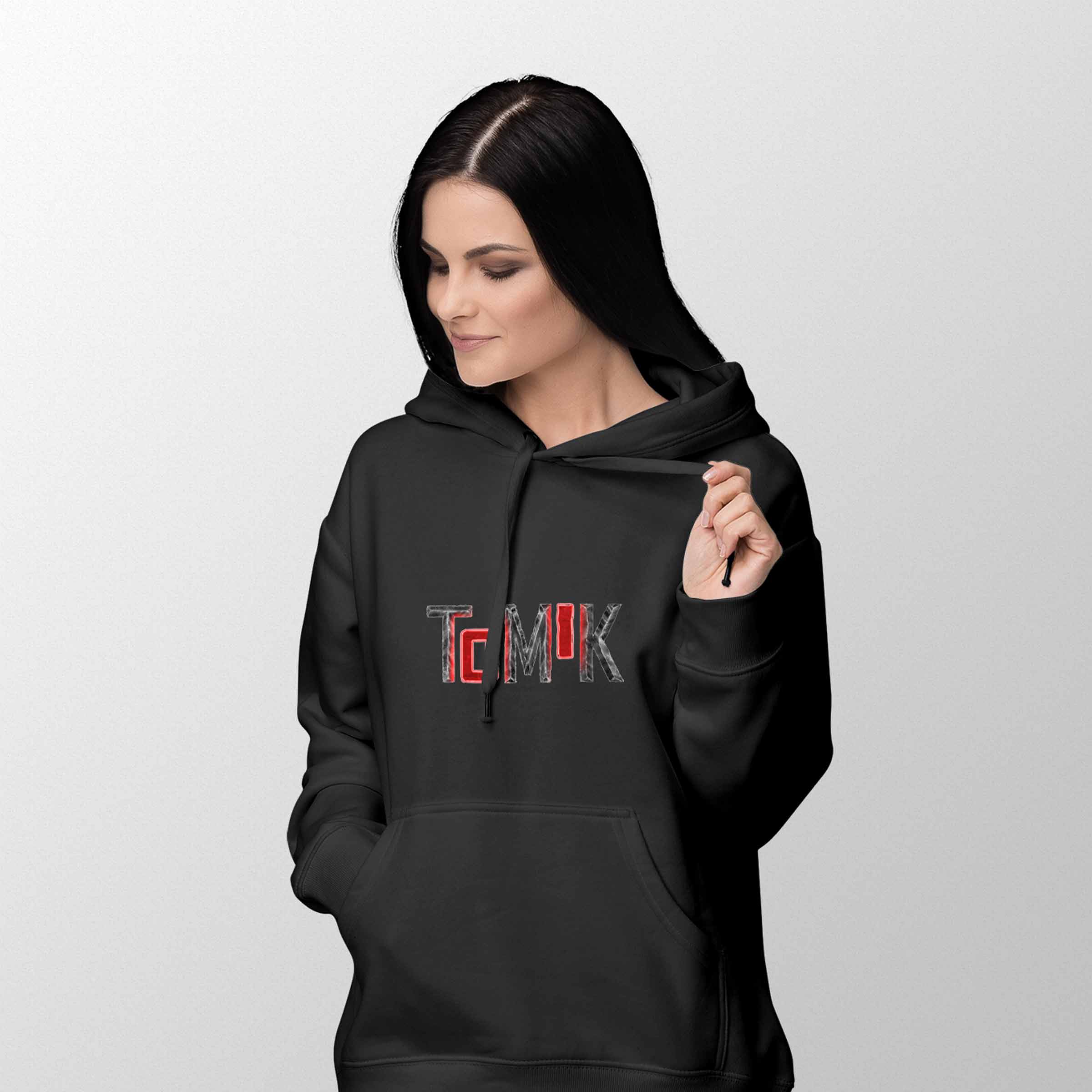 Girly Hoodie mit Frontdruck "ToMiK" Girly Hoodie mit Frontdruck "ToMiK"